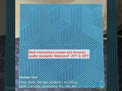 ブラック インターロッキング ヨーロッパとアメリカの品質基準 防水 -20°F~120°F