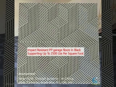 衝撃に耐える黒色のPPガレージ床 平方フィートあたり2500ポンドまでサポート
