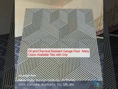 油と化学物 耐久性 ガレージ 床 多彩 取っ取り付きのタイル