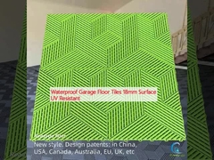 防水 ガレージ 床タイル 18mm 表面 UV 耐性