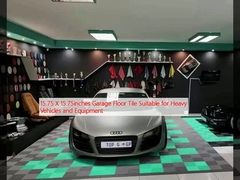 15.75 X 15.75インチ ガレージ床タイル 重い車両や設備に適しています